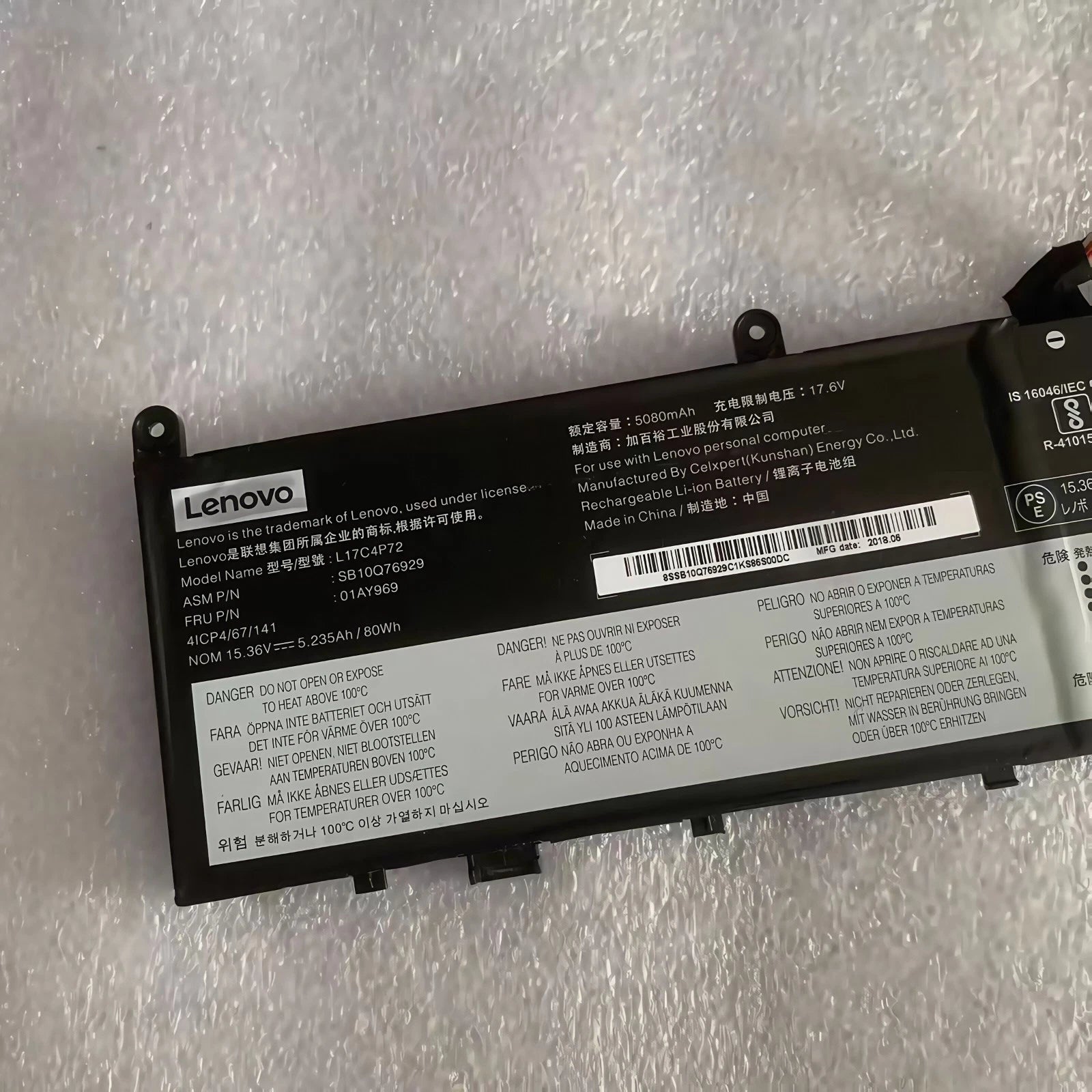 Genuine 01AY969 Battery For Lenovo ThinkPad P1 1st Gen/2nd Gen L17C4P72 01YU911