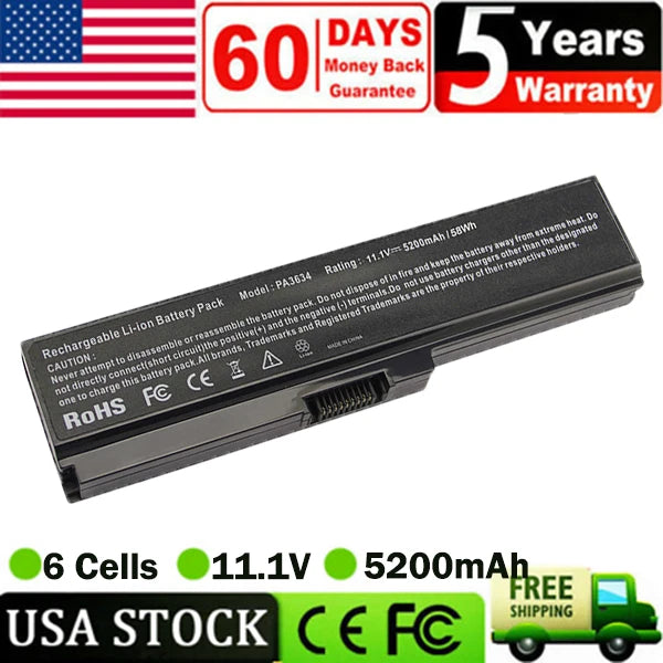 Laptop Battery PA3634U-1BRS For Toshiba Satellite A655 A665 C655 C655D C675