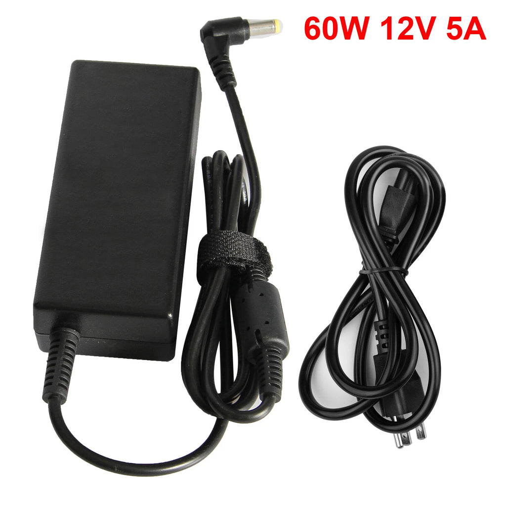 12V 5A 5 amp 60W DC POWER Supply ADAPTER Transformer LED Strip Light, CCTV, PC