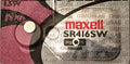 SR416SW 337 MAXELL WATCH BATTERIES SR416 SILVER OXIDE New Authorized Seller