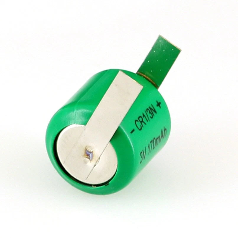 3V 170mAh CMOS Memory Lithium Battery w/Tabs Compatible With C2L76, K58L, DL1/3N