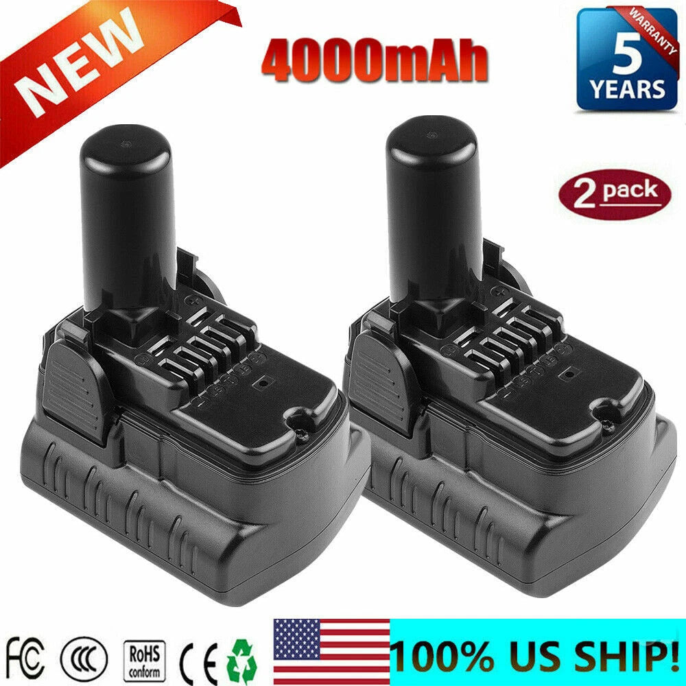2X 10.8/12V 4000mAh Li-ion Battery For Hitachi DS10DFL FCH10DL BCL1030A BCL1015
