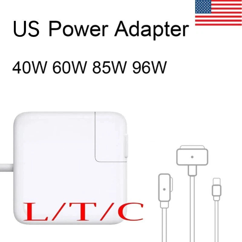 T-Tips L-Tips 45W 85W 96W Power Adapter USB-C Laptop Charger for MacBook Pro Air