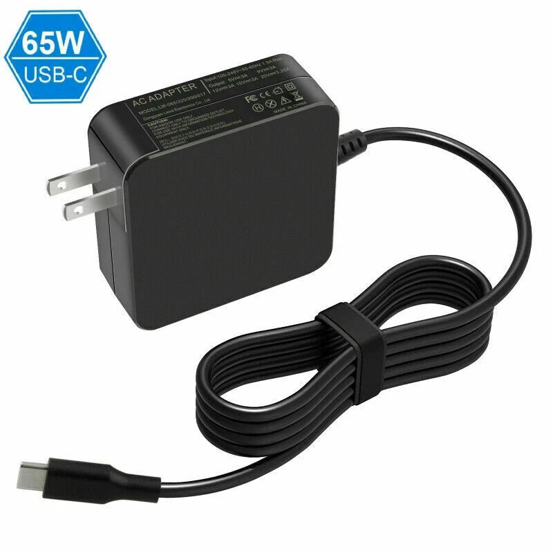 AC Adapter Laptop Charger For Dell LA65NM190 HA65NM190 65W USB Type C LA65NM190