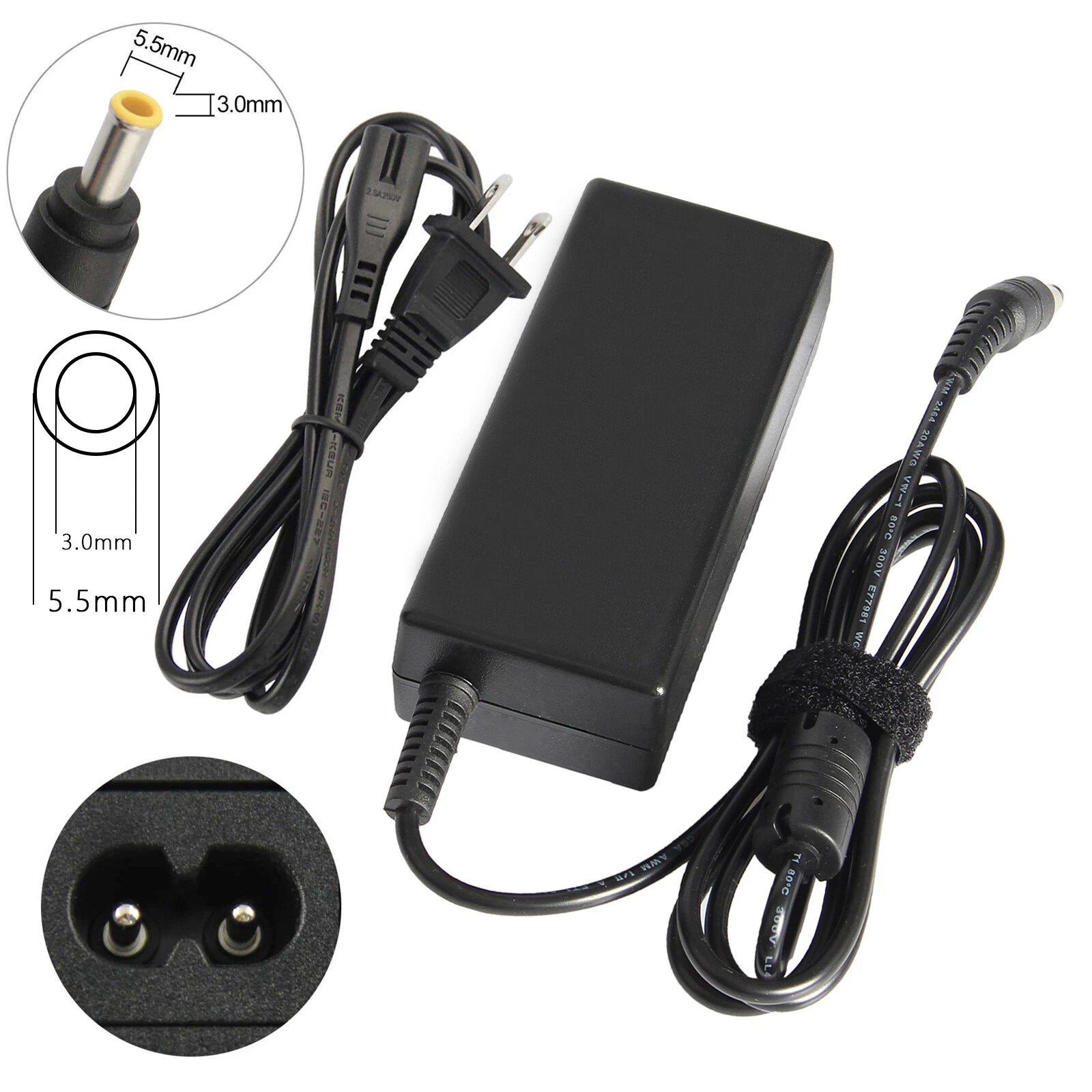 12V 60W AC Adapter Power For Samsung ATIV Book 4 NP470R5E-K01UB NP470R5E-K02UB