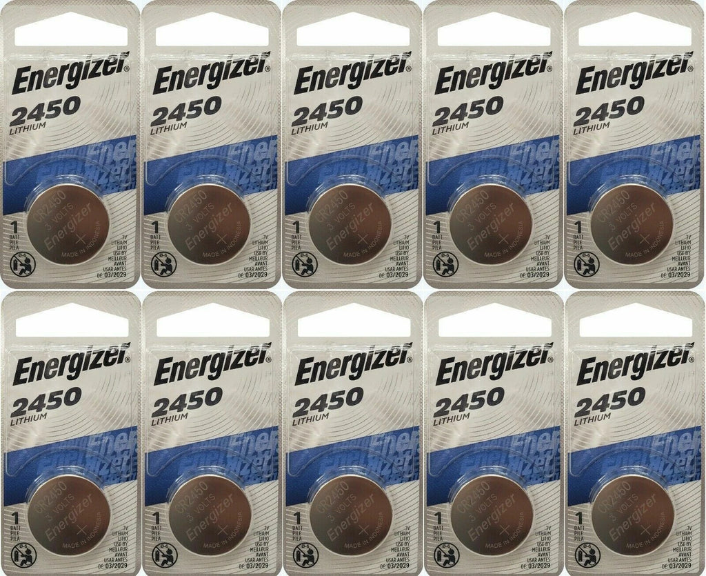 12 Pcs Energizer CR2450 ECR2450 CR2450 3V Lithium Coin Cell Button Battery Fresh
