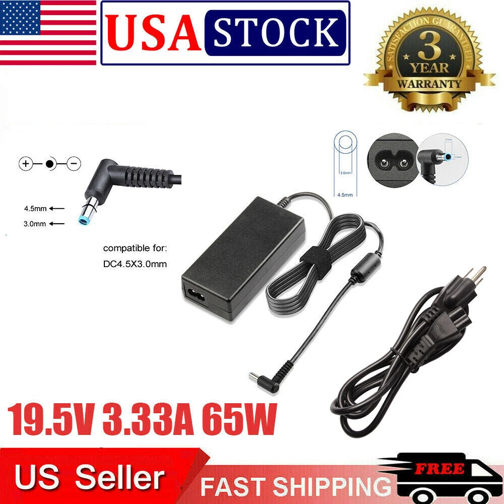 65W 19.5V 710413-001 AC Adapter Laptop Charger For HP Pavilion 11 14 15 17