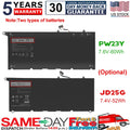 JD25G PW23Y Battery For Dell XPS 13 9343 9350 9360 P54G P54G001 P54G002 Laptop