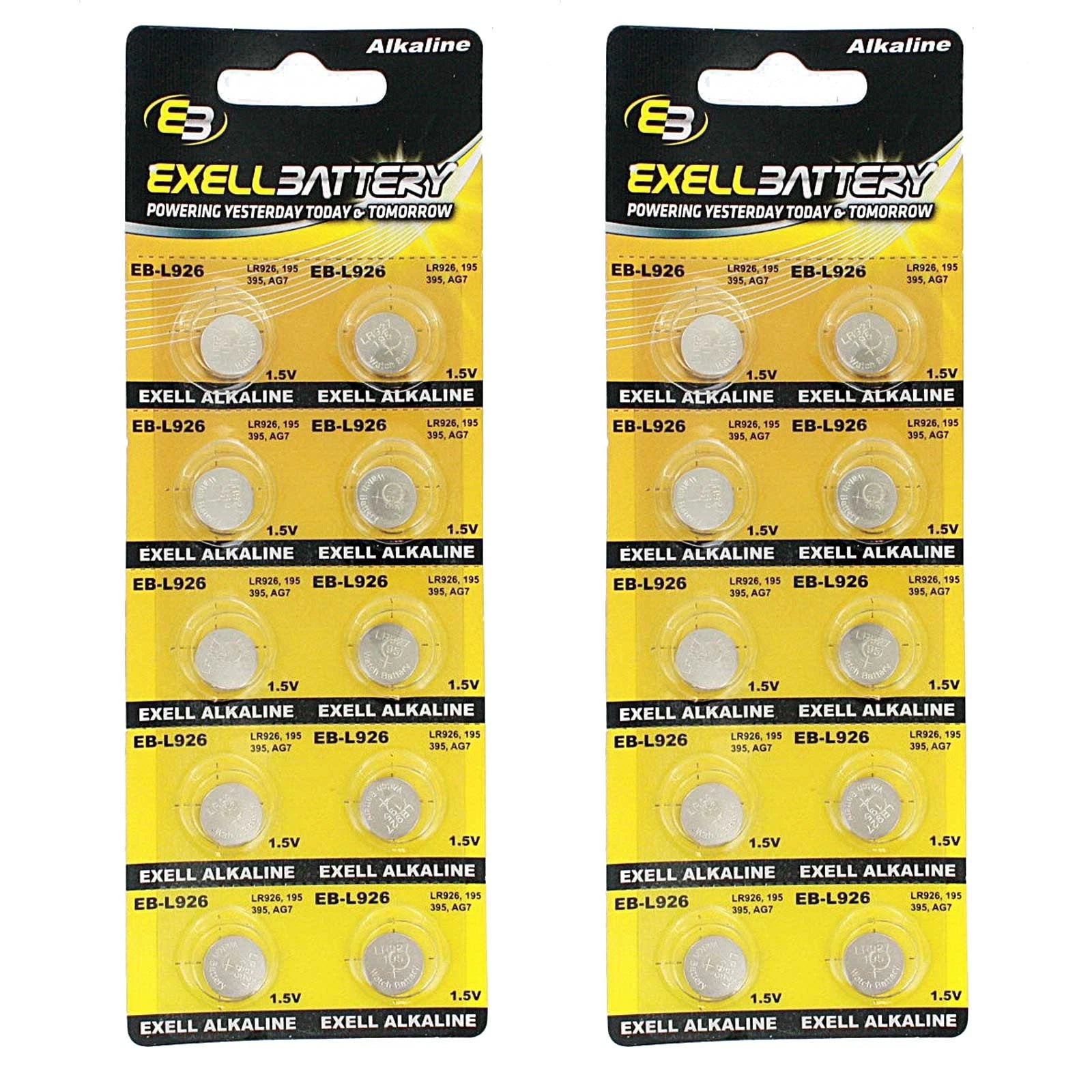 2x 10pk Alkaline 1.5V Watch Battery Compatible With SR926 SR927 SR927W