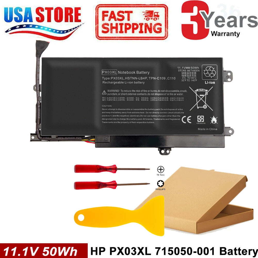 PX03XL 715050-001 Notebook Battery for HP Envy 14 Touchsmart M6 M6-k Sleekbook