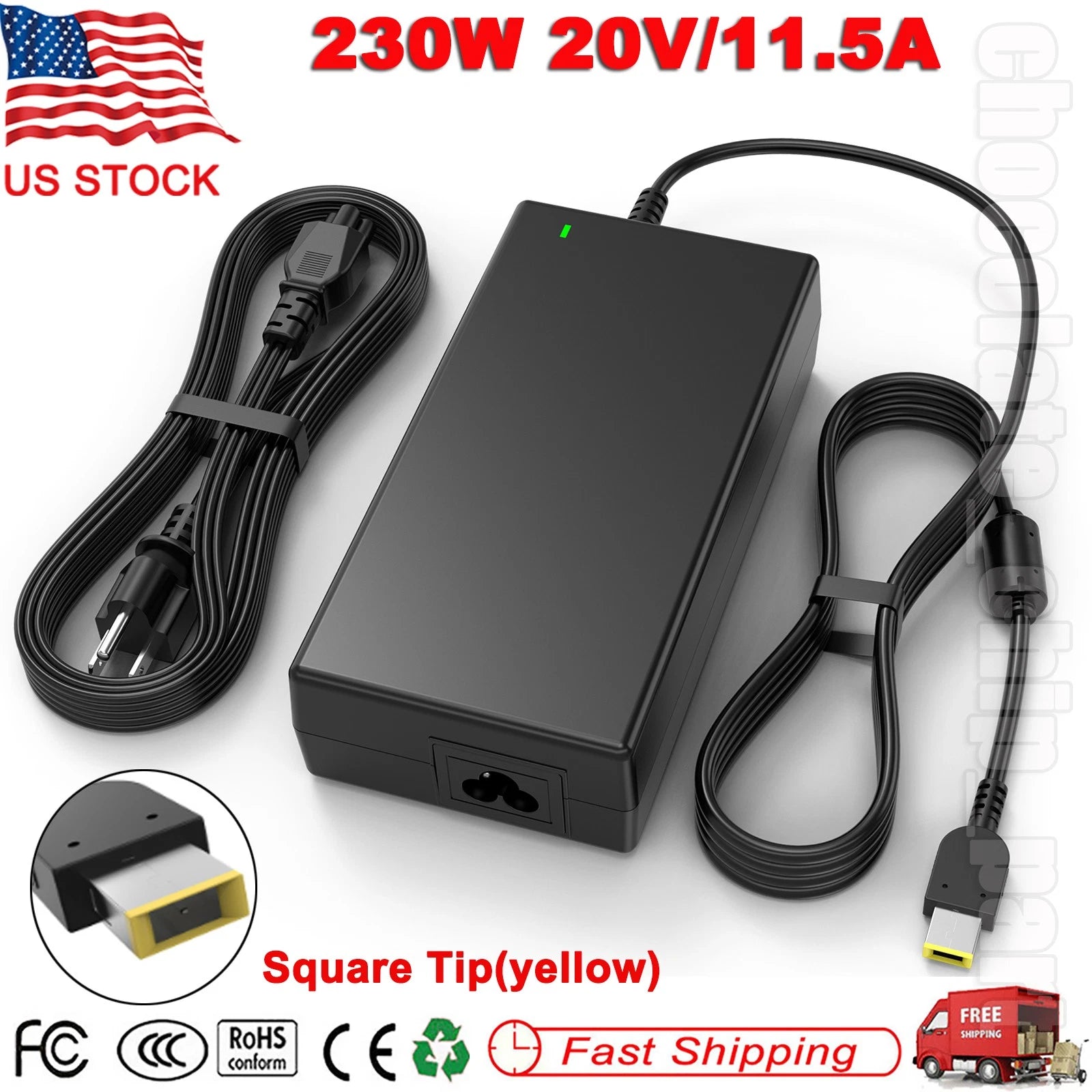 230W AC Charger Adapter For Lenovo Legion 5 5i 7 7i Gaming Laptop Power Supply