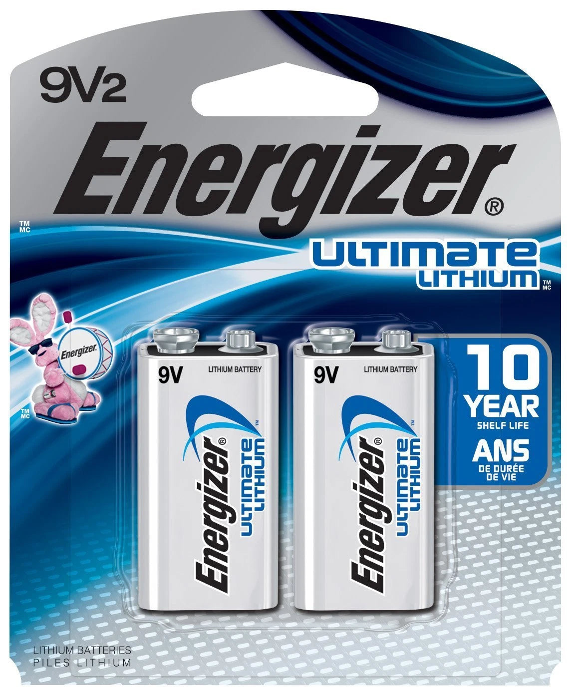 2 Pack Energizer 9 Volt 9V Ultimate Lithium Battery Exp. 202