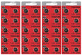 LR44 / AG13 Toshiba 1.5V Alkaline Pack Of 40 Button Cell Batteries EXP 2024
