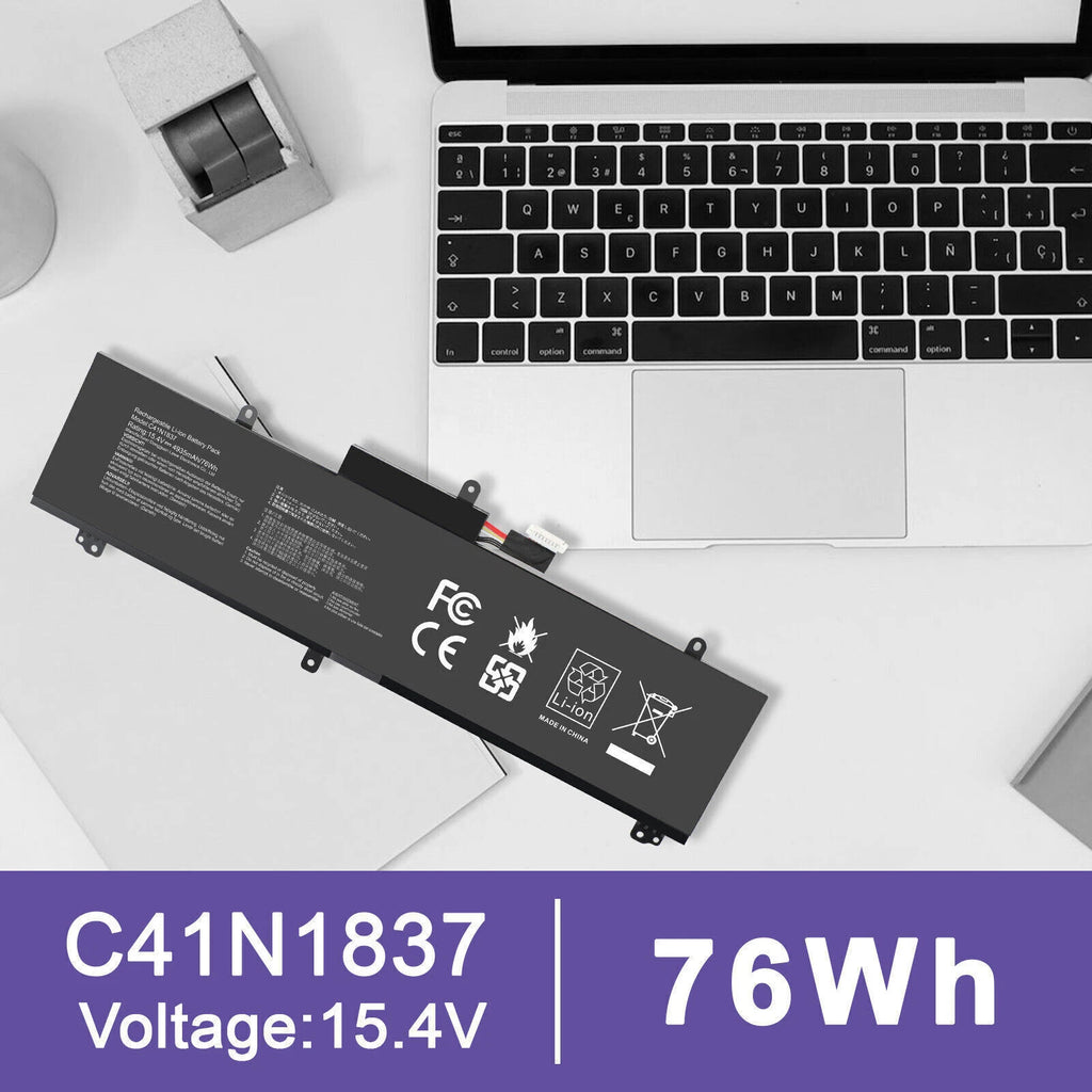 ?New C41N1837 Battery For Asus Rog Zephyrus GA502 GA532DU GU502 GU532 GX502 76WH