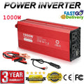 1000W 2000W Car Power Inverter DC 12V To AC 110V Adapter Charger Dual AC Outlets