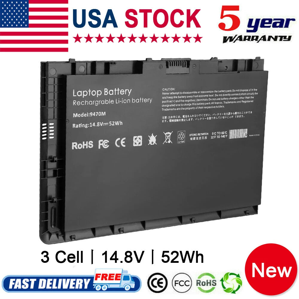 BT04XL For HP EliteBook Folio 9470m Laptop Battery 687945-001 6875172CT Notebook