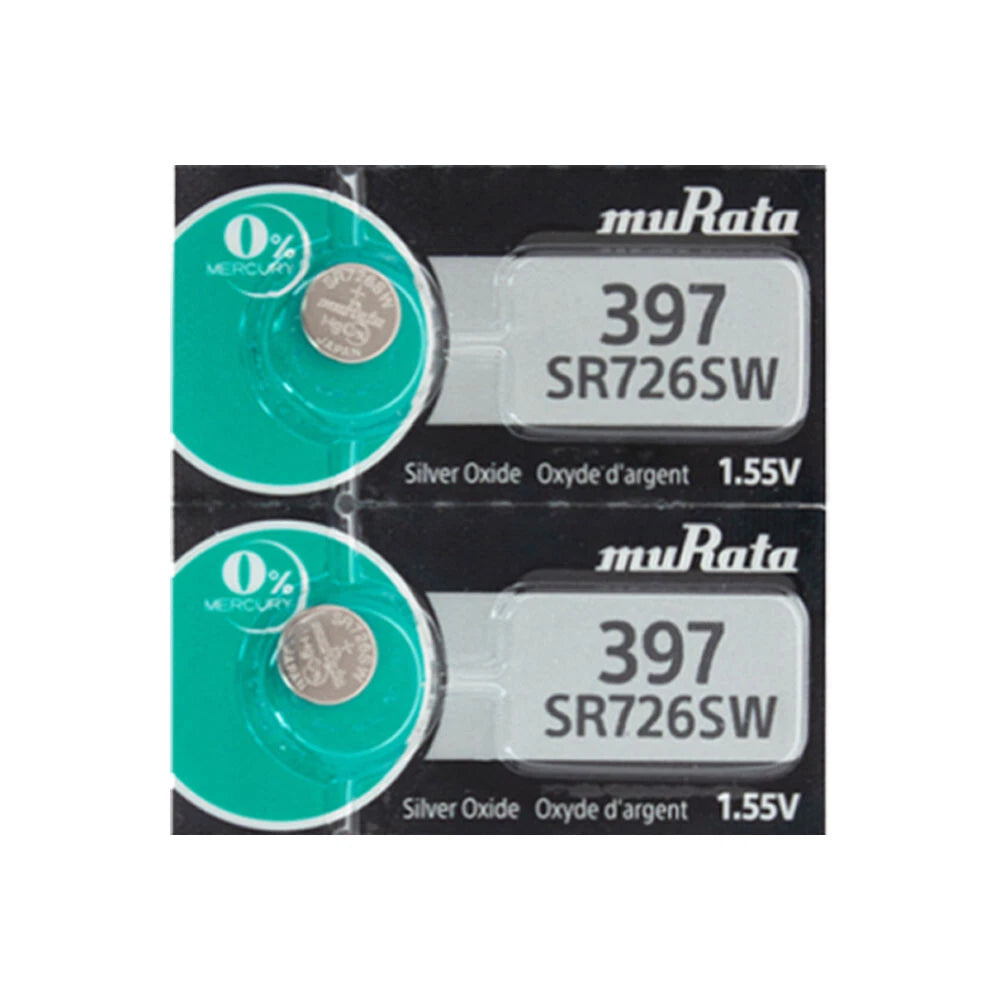 Murata Watch Battery SR726SW 2 Pcs - Replaces Sony