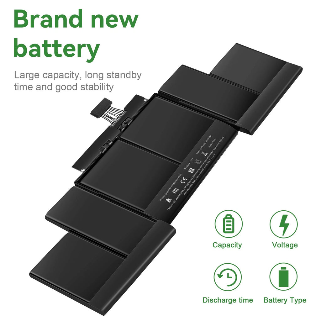 A1417 Battery for MacBook Pro 15 Inch Retina A1398 Only for Mid 2012 Early 2013