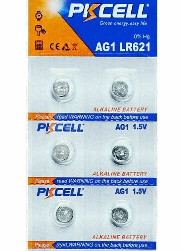 6x LR60 AG1 164 LR621 Batteries Button Cell Toy Battery 364 SR621 SR621SW 364A