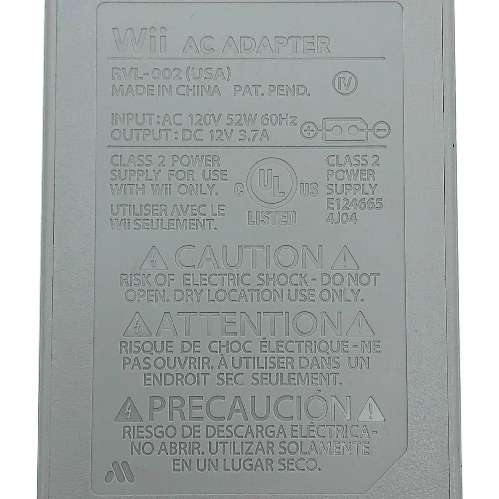 Official Nintendo AC Adapter Class 2 Power Supply for Nintendo Wii Game Console