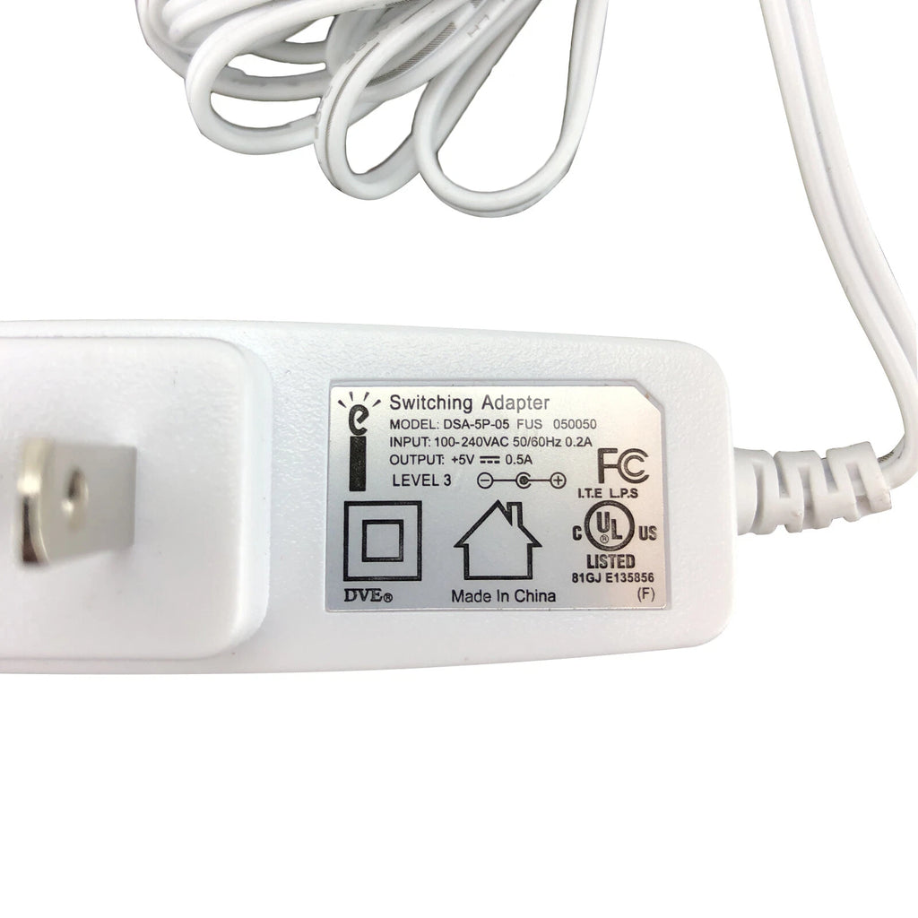 NEW Genuine 2.5W DVE Switching AC Adapter +5V 0.5A DSA-5P-05 050050 OEM