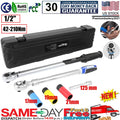 ?Click Torque Wrench Set 1/2'' Drive 42-210 Nm w/ Extension Rod 17mm/19mm/21mm