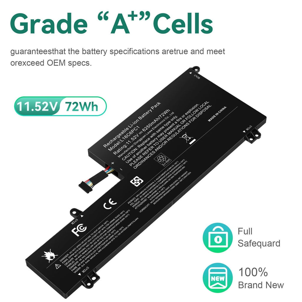 ?Replace L16M6PC1 L16C6PC1 L16L6PC1 Battery For Lenovo Yoga 720-15IKB 5B10M53745
