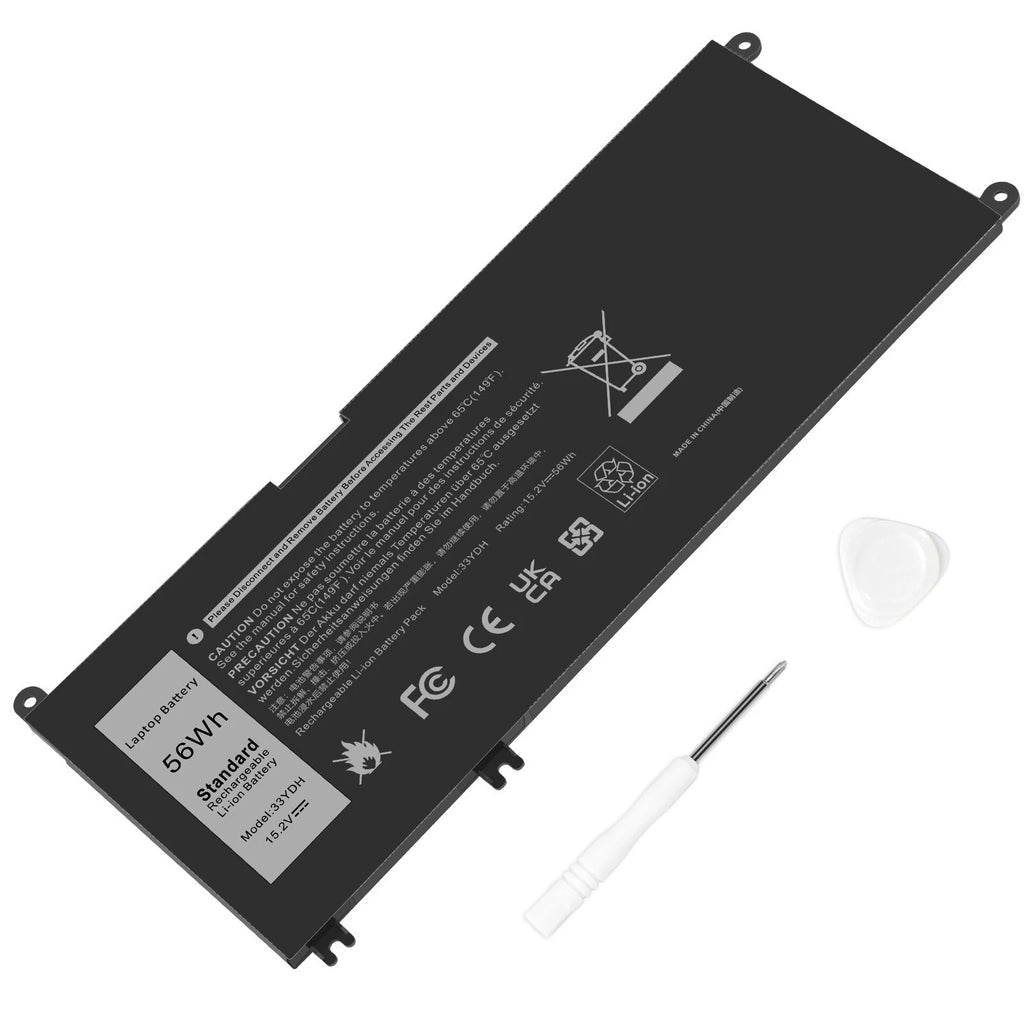 33YDH Laptop Battery For Dell Inspiron 3380 3480 3490 7000 7577 7586 56Wh NEW