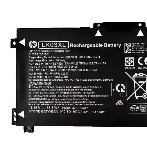 Genuine LK03XL Battery For HP ENVY X360 15-BP 15M-BQ 17M-CE 17-BW L09281-855 NEW