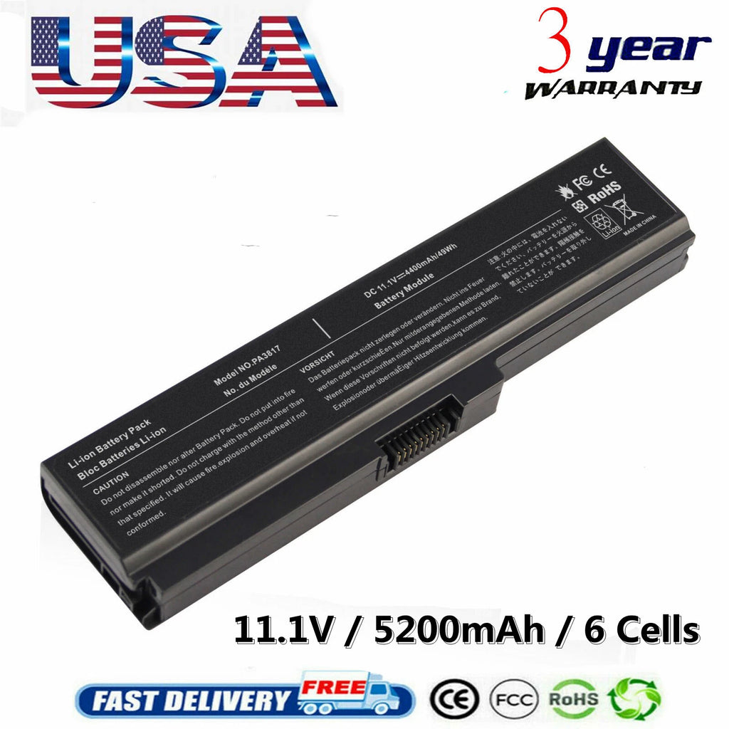 Battery for Toshiba Satellite L655 L735 L755 A665 C655 PA3817U-1BRS PABAS227