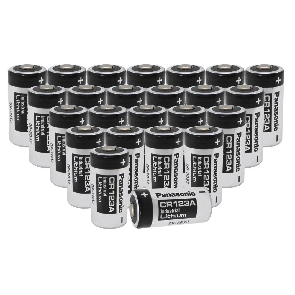 50 Pcs Panasonic CR123A 123A 3V Photo Lithium Batteries Exp 2028