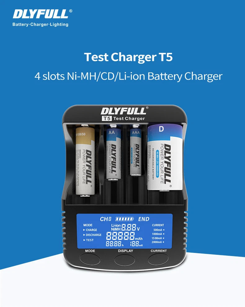 MT 5000 Battery Universal Charger AAAA AAA AA C D 20700 18650 18500 14500 26650
