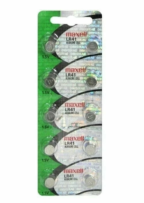 Maxell LR41 192 L736 V3GA 1.5V BATTERIES 6 X