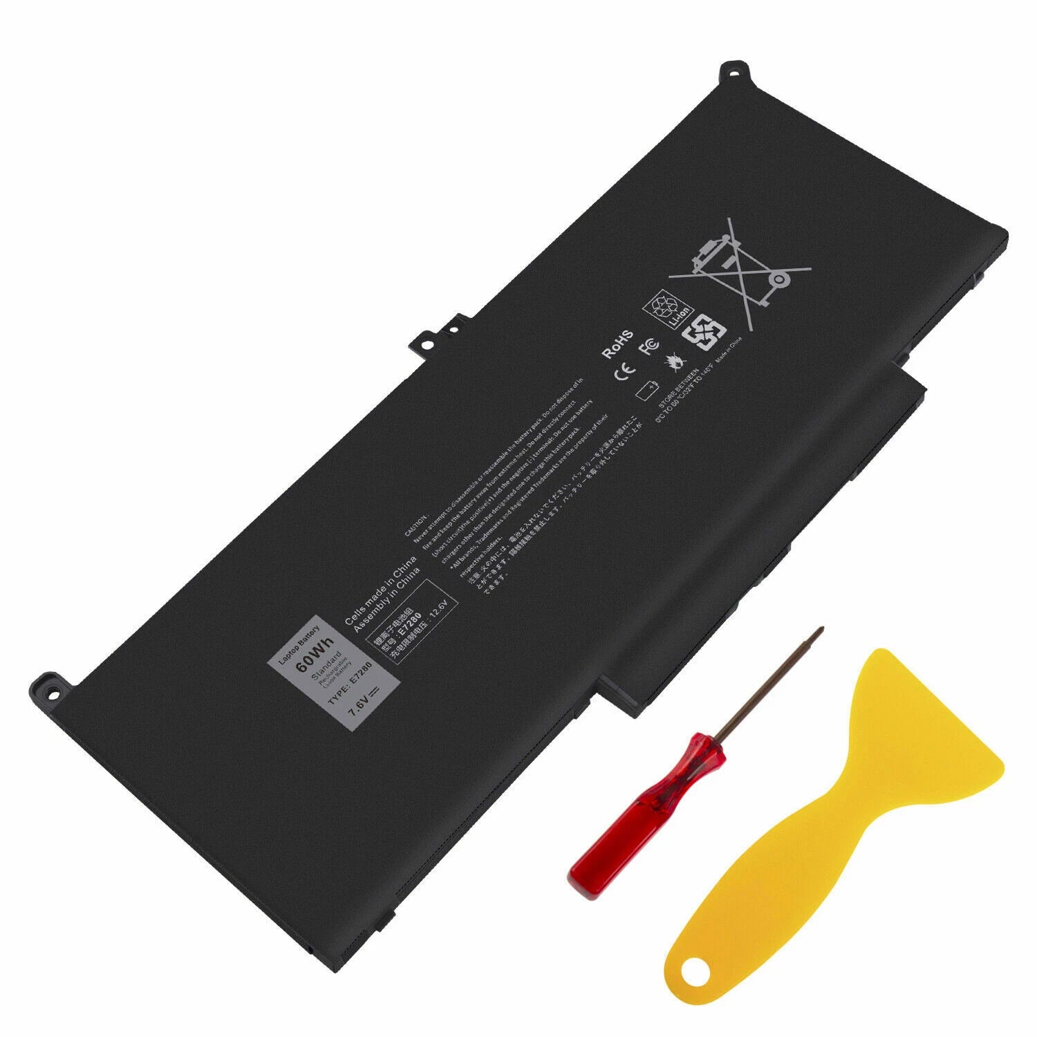 Lot 1-30 F3YGT Battery for Dell Latitude 14 7480 7490 12 7280 7290 13 7380 7390