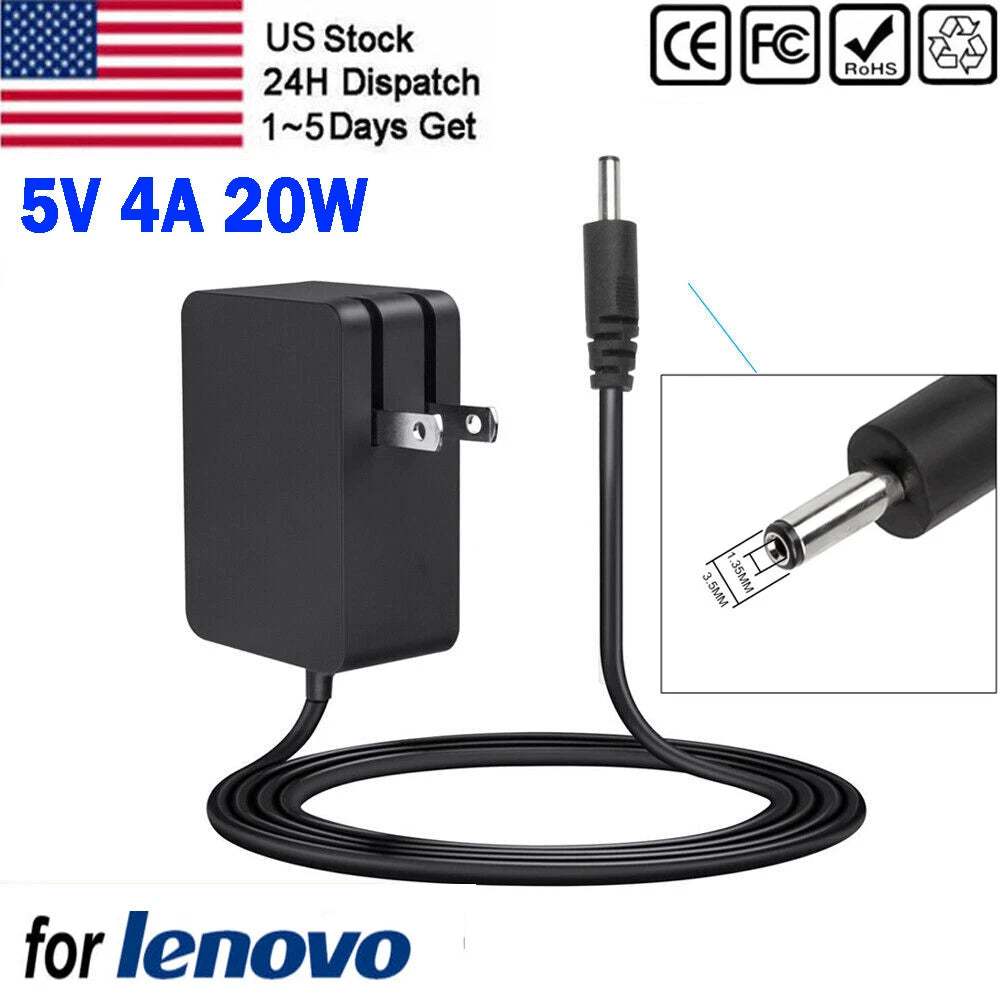 20W 5V 4A AC Adapter Charger For Lenovo Ideapad 100S-11IBY 80R2 MIIX 310-10 USA*