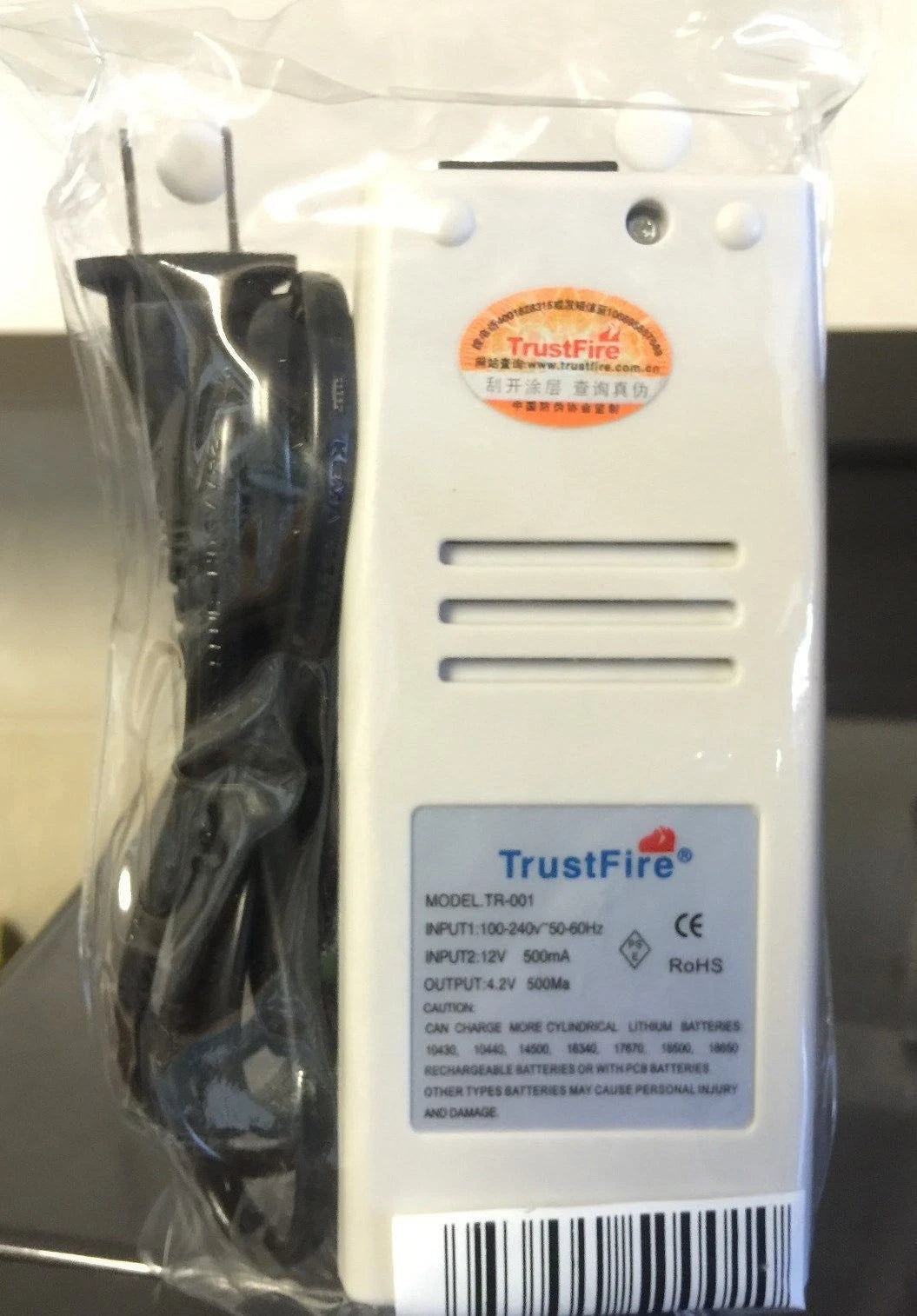 Brand New TR-001 Dual Battery Charger 18650, 18500, 18350,17670, 16340