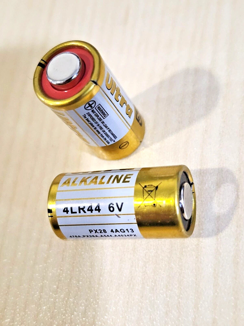 10 x ULTRA ALKALINE 4LR44 / 476A / A544 / K28A / L1325 COLLAR 6V BATTERIES