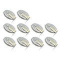 10x CR-2032/HGN 3V Lithium Coin Battery HORZ 3 PC Pins for Pentium PC
