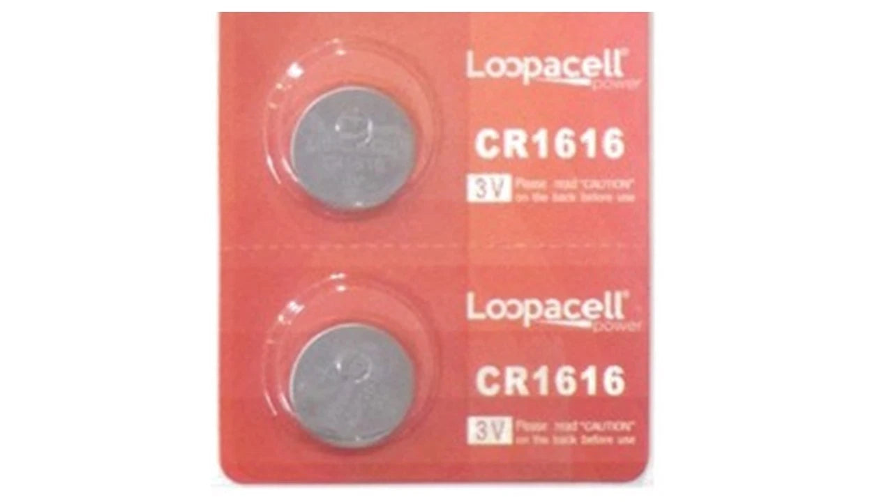 2 NEW CR1616 3V Lithium Coin Battery FRESHLY NEW! LOOPACELL BRAND!!