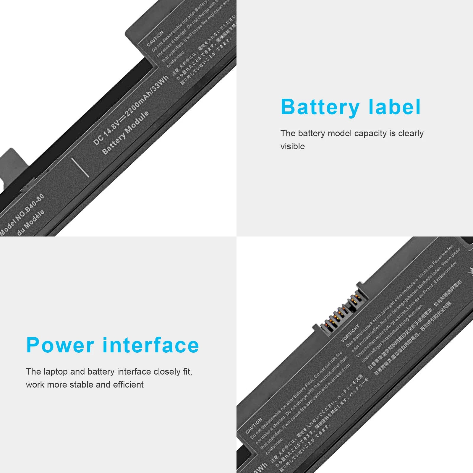 B40-80 Battery For Lenovo B40 B50-70 B40-70 B50-30 B50-45 L13M4A01 L12L4E55 33Wh