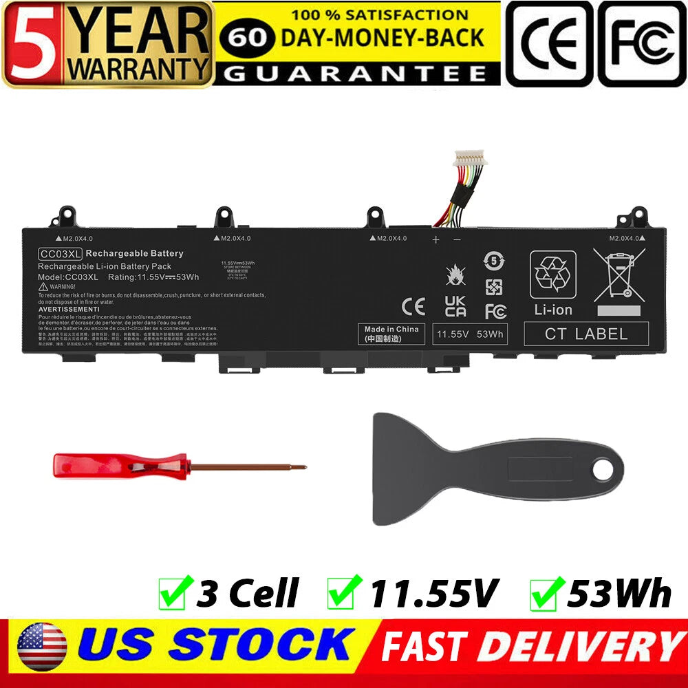 CC03XL Battery for HP ZBook Firefly 14 G7/G8 EliteBook 830 835 840 845 G7/G8
