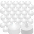 36 pcs White Led Tea Light Flameless Battery Candles Wedding Party Romantic