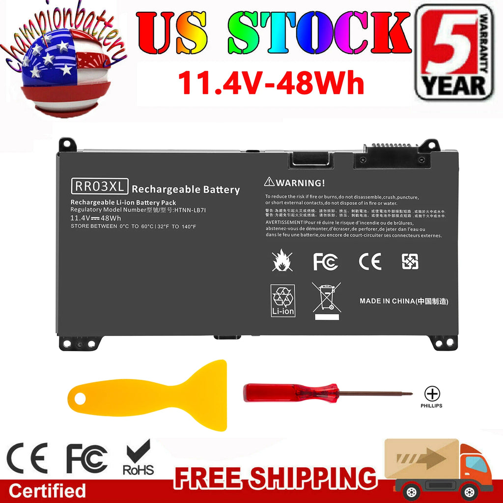 RR03XL Battery For HP ProBook 440 450 470 G4 G5 Serie HSTNN-LB7I HSTNN-UB7C 48Wh