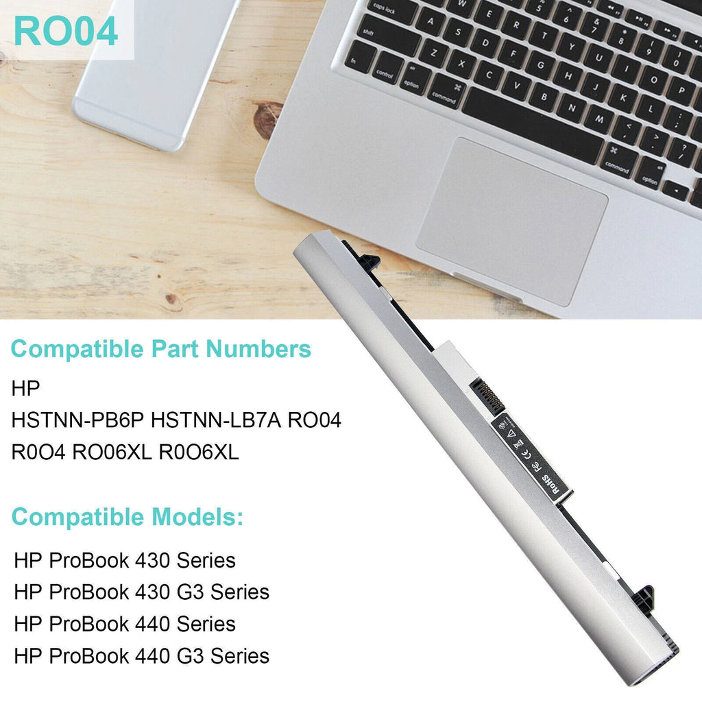 ?LOT RO04 Battery For HP ProBook 430 G3 440 G3 HSTNN-PB6P HSTNN-LB7A R0O4 RO06