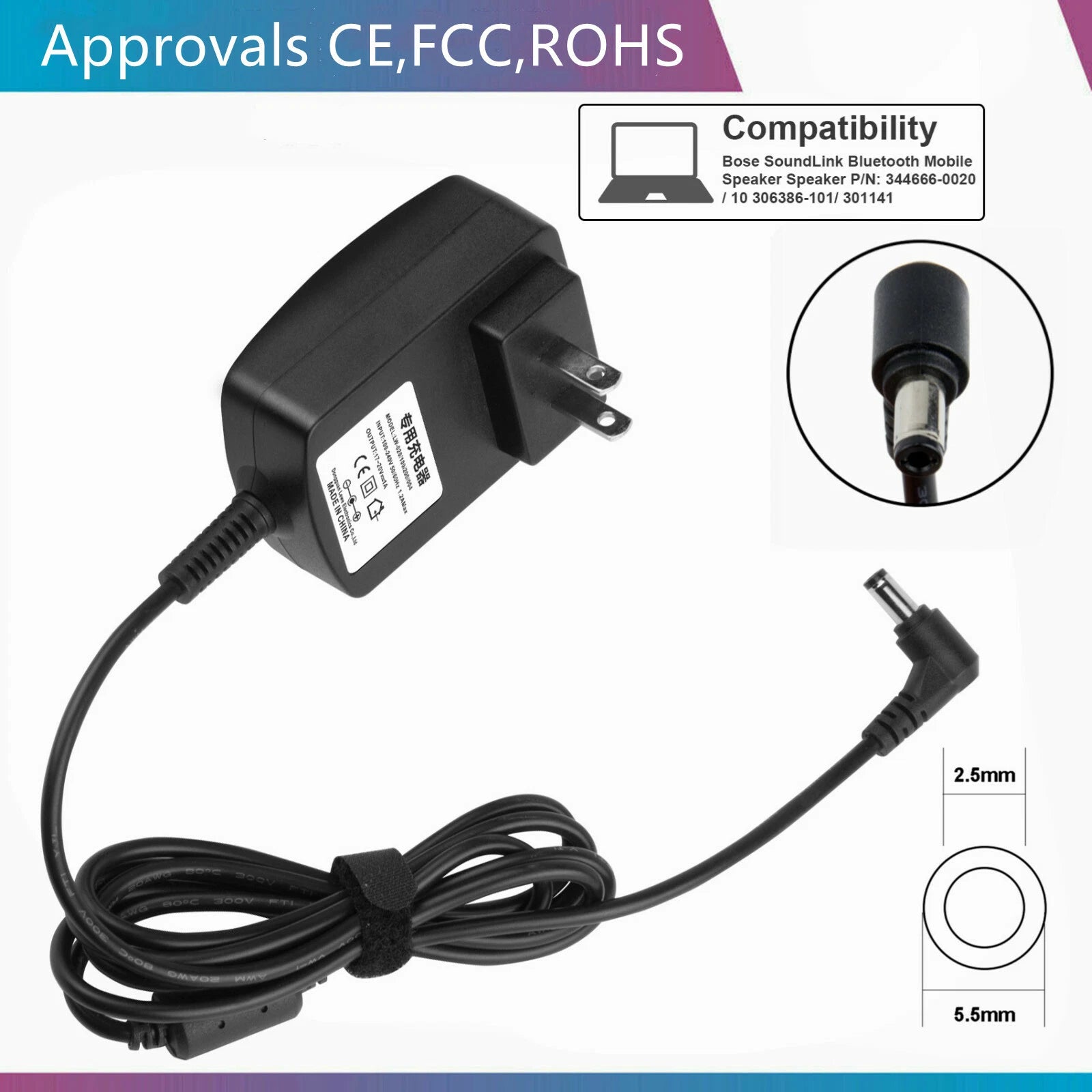 For Bose Soundlink I II III 1 2 3 Portable Bose Speaker Charger 17~20V Adapter