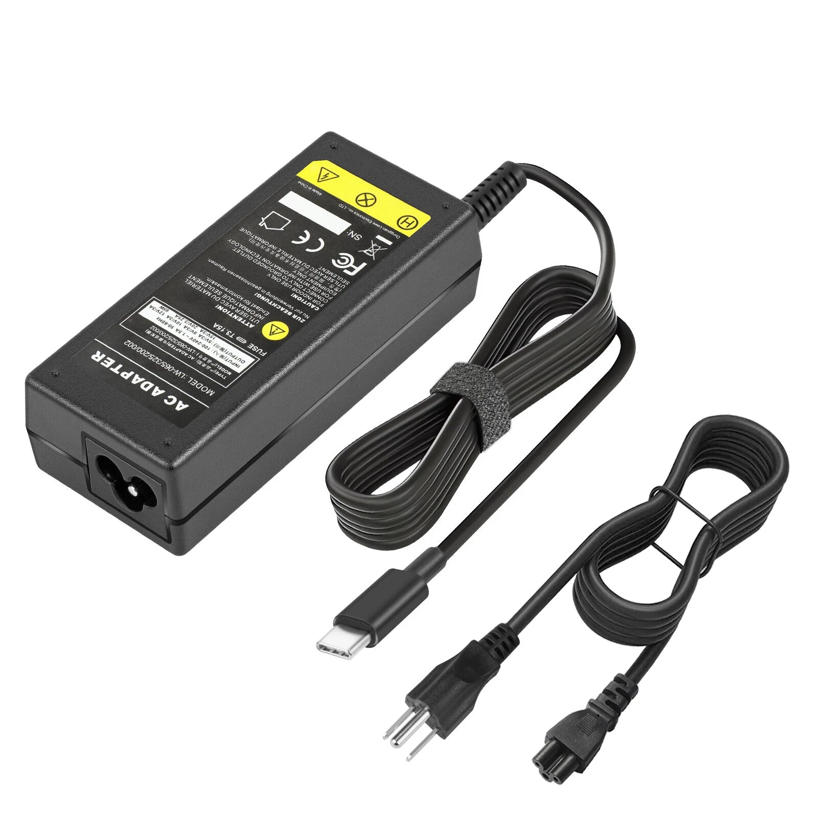 65W USB-C Type-C AC Adapter Charger For Dell Lenovo Thinkpad Yoga for ASUS Acer