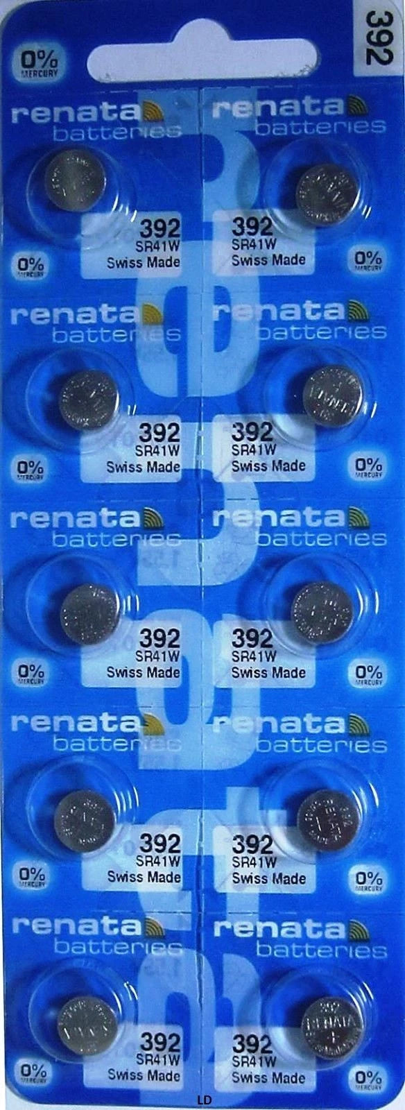 392 RENATA SR41W SR41 V392 D392 Watch Battery Free Shipping Authorized Seller