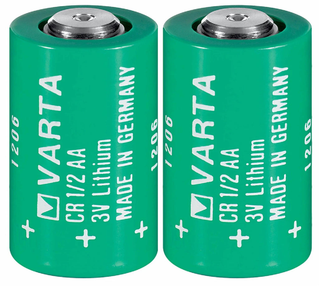 Brand New "2" Varta CR1/2AA 3V Lithium Battery CR14250 LS14250, Made in Germany