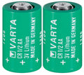 Brand New "2" Varta CR1/2AA 3V Lithium Battery CR14250 LS14250, Made in Germany