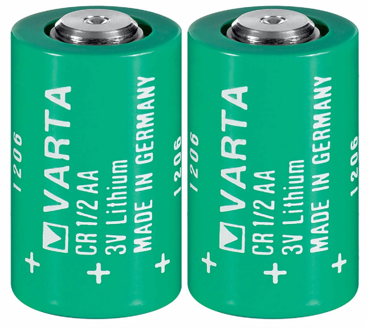 Brand New "2" Varta CR1/2AA 3V Lithium Battery CR14250 LS14250, Made in Germany